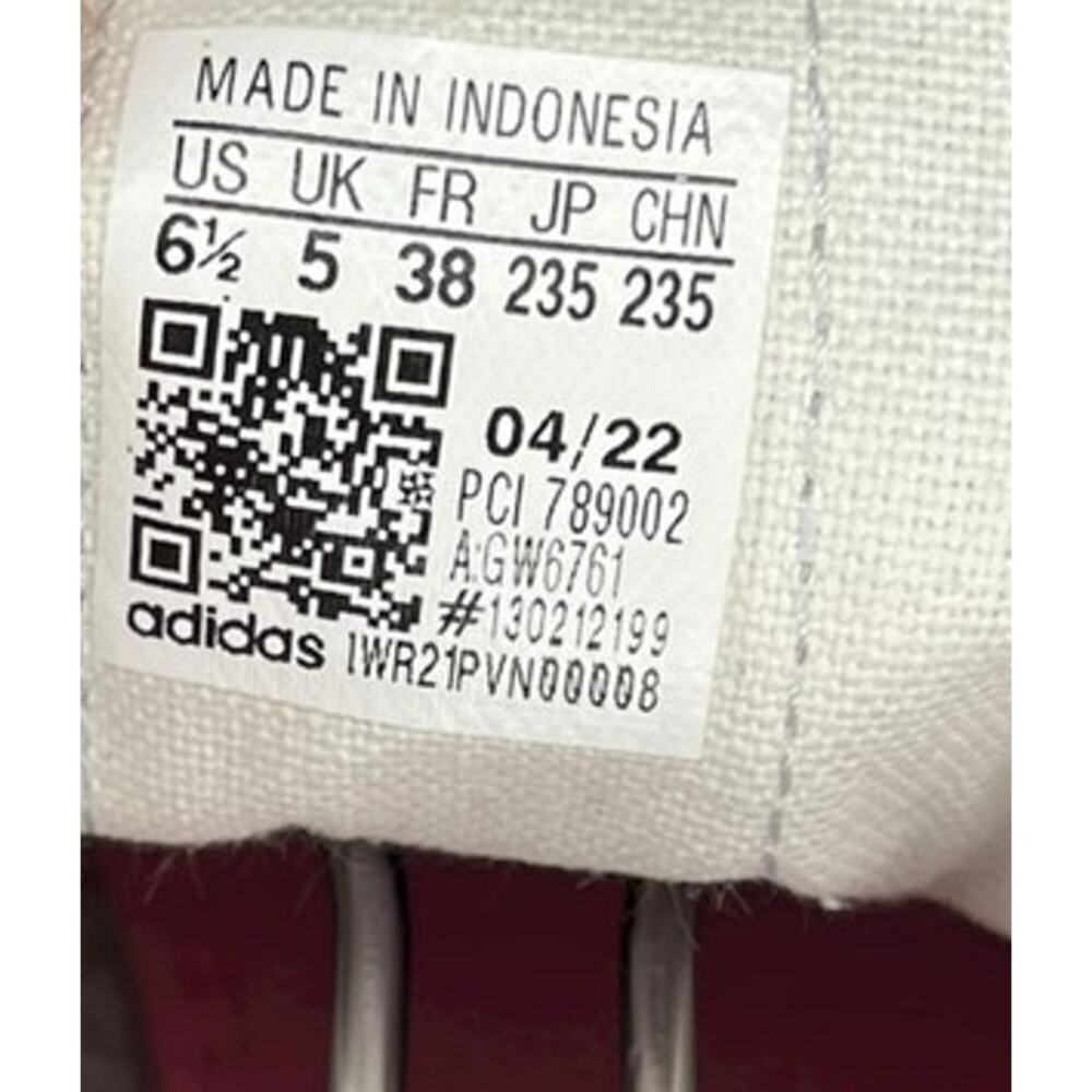 Adidas Womens Nizza Bonega Mid GW6761 White Pink Sneaker Shoes Size 6.5 - Picture 6 of 6